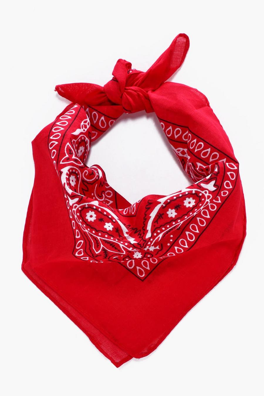 bandana motif cachemire, Rouge image number 1