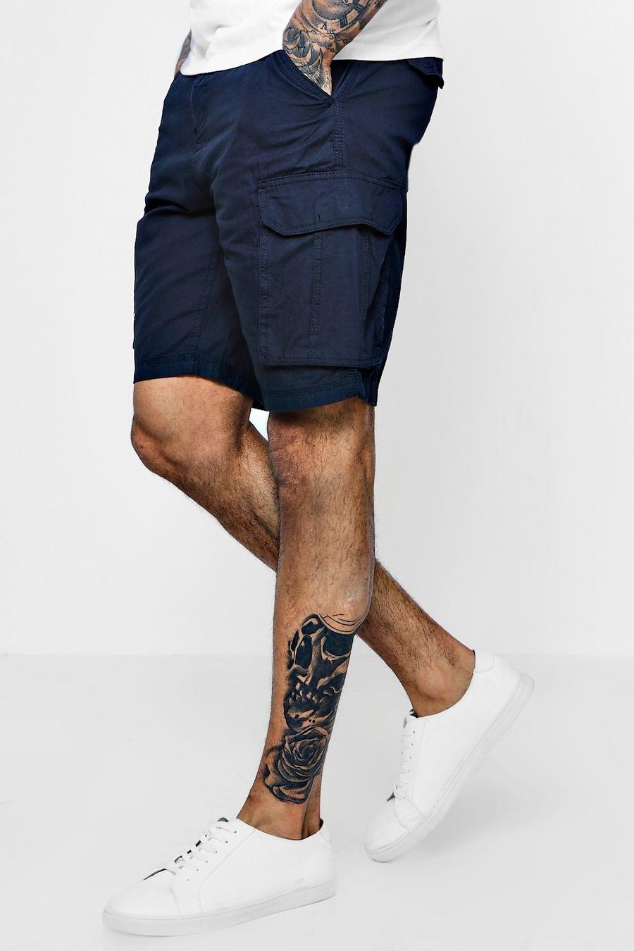 Pantalones cortos de algodón militares image number 1