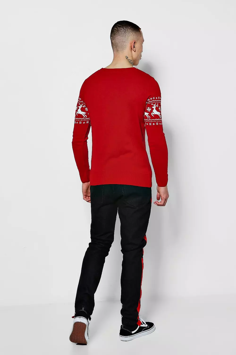 Muscle fit xmas outlet jumper