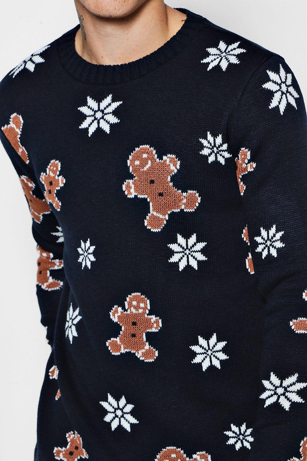 Mens gingerbread 2024 man christmas jumper