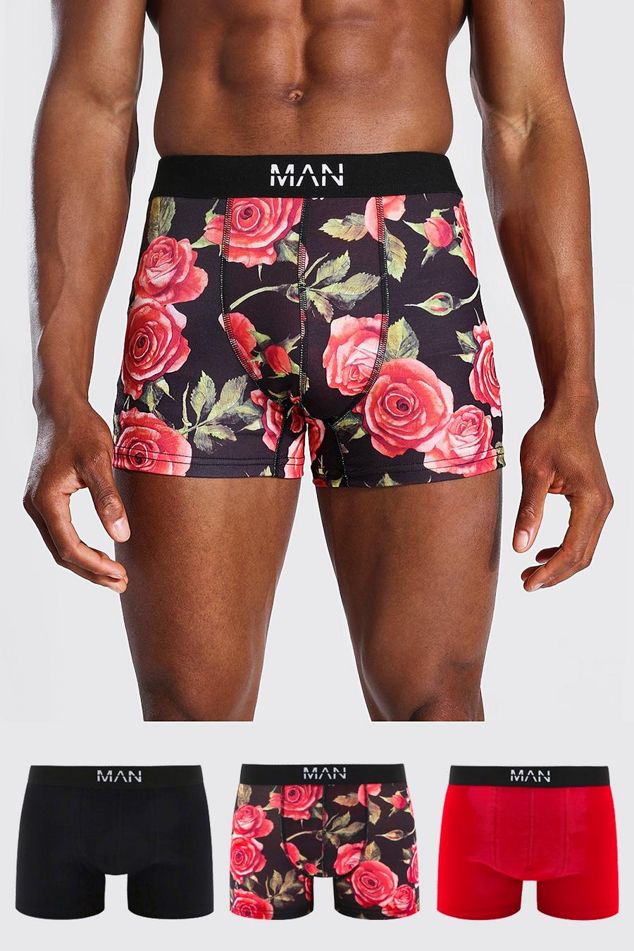 Lot de 3 boxers à fleurs - MAN, Multi image number 1