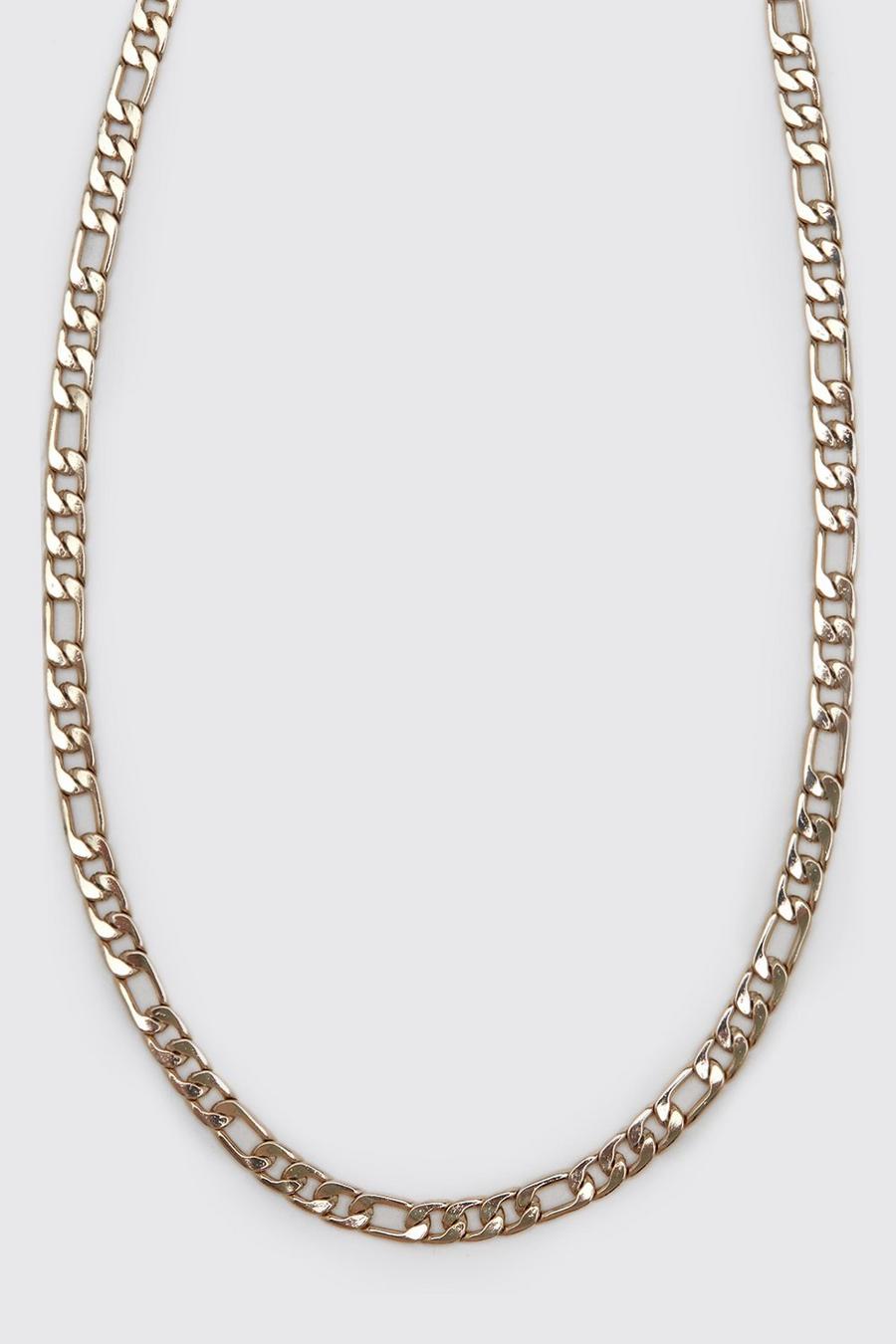 Gold Chunky Figaro Chain Necklace image number 1