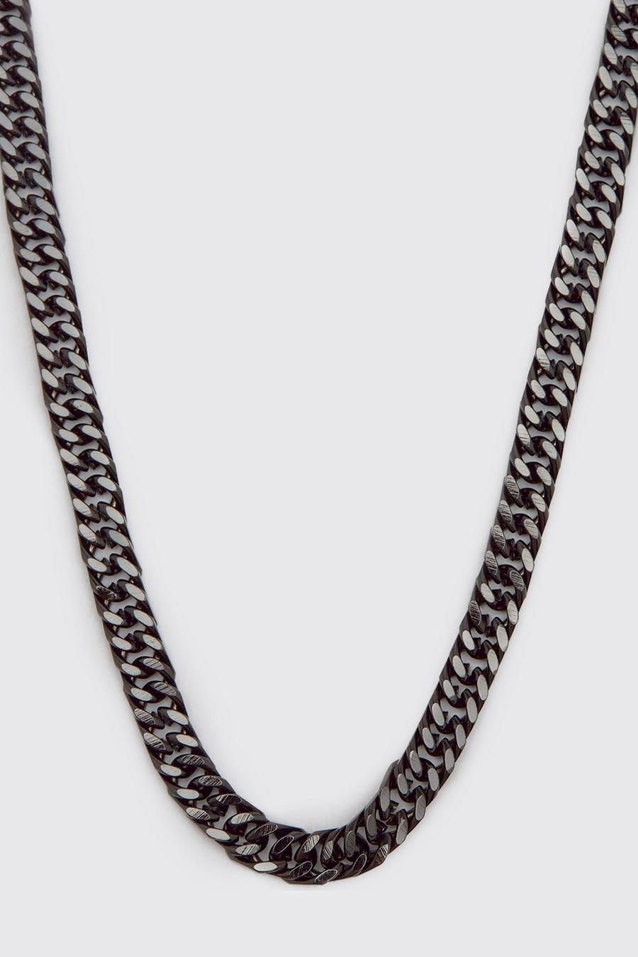 Gun metal Chunky Chain Necklace image number 1