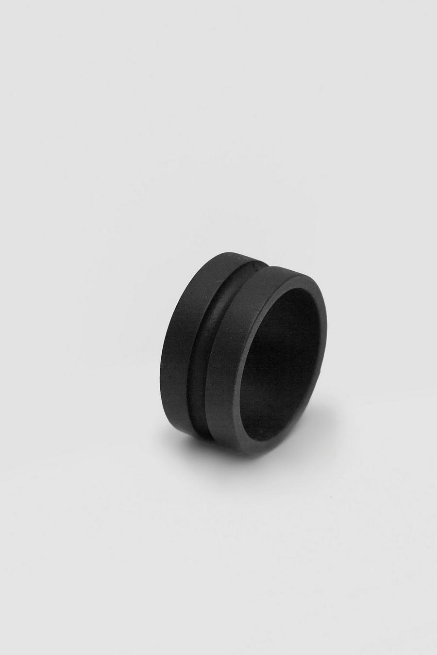 Black Concave Ring image number 1