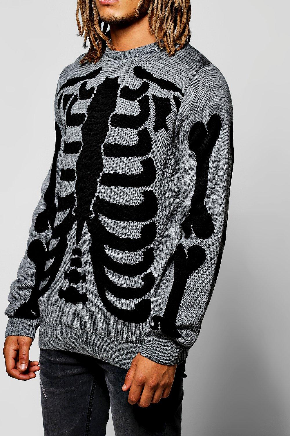 Mens best sale skeleton sweater