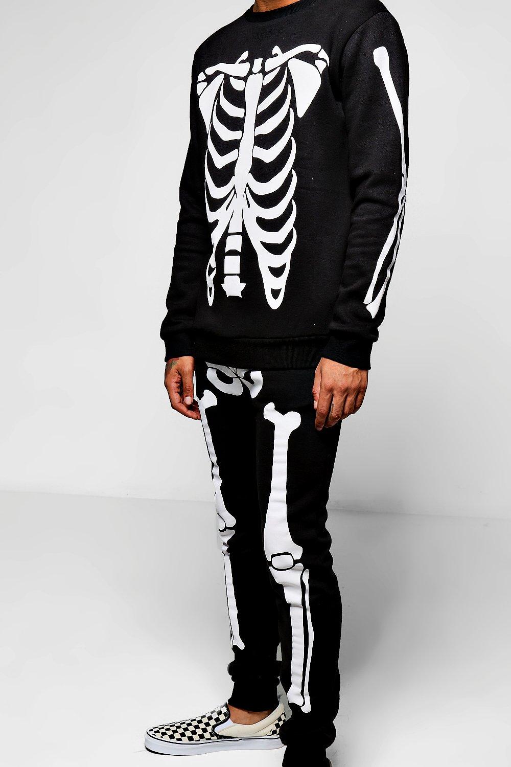 skeleton sweatpants mens