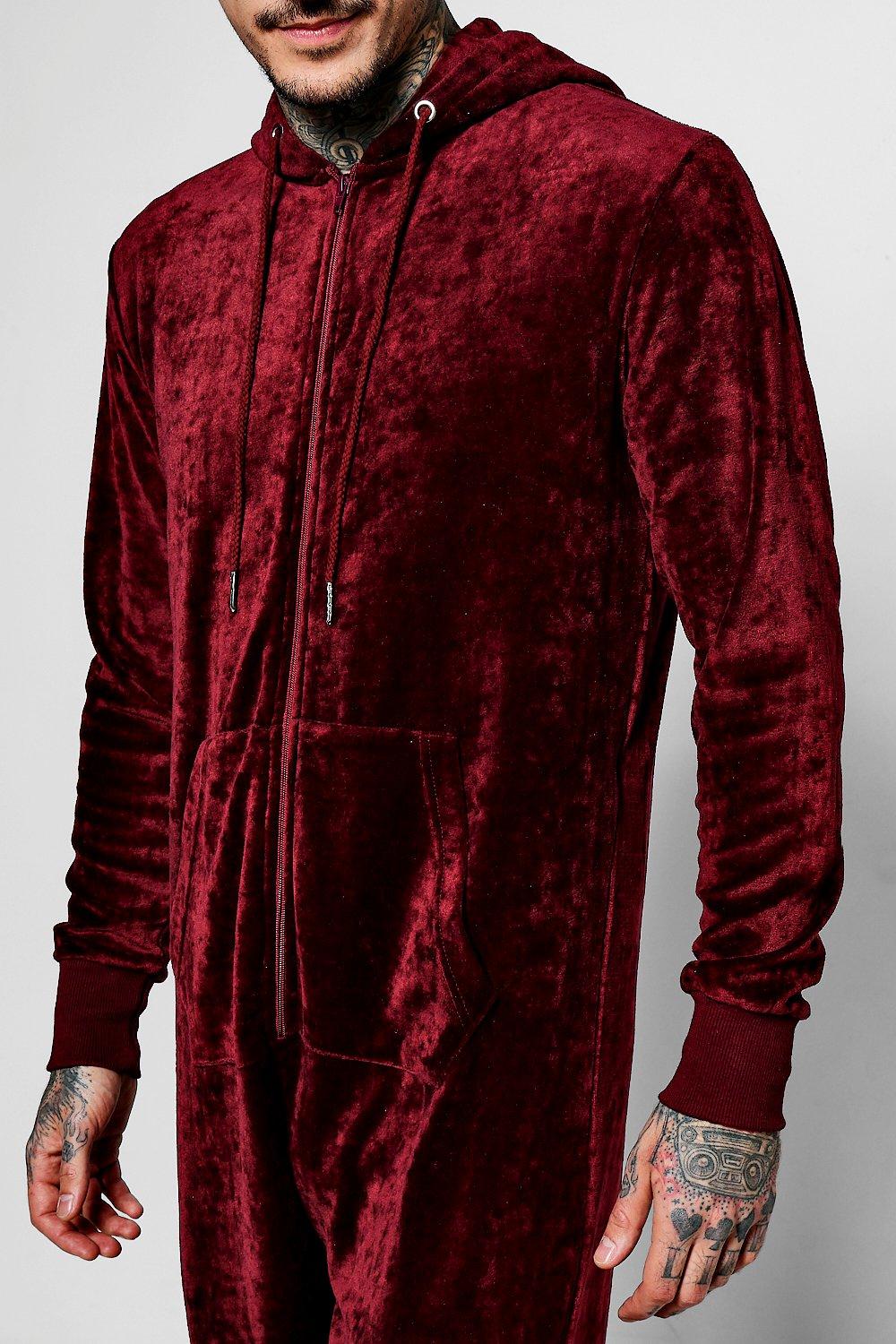 mens velour lounge suit