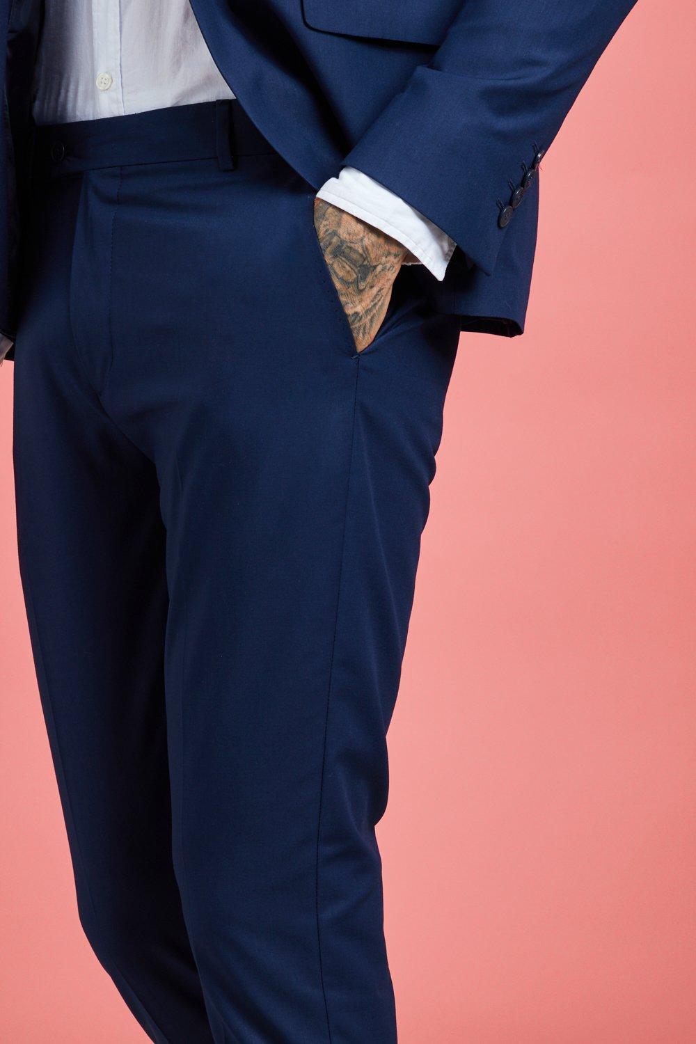 Skinny Fit Suit Pants