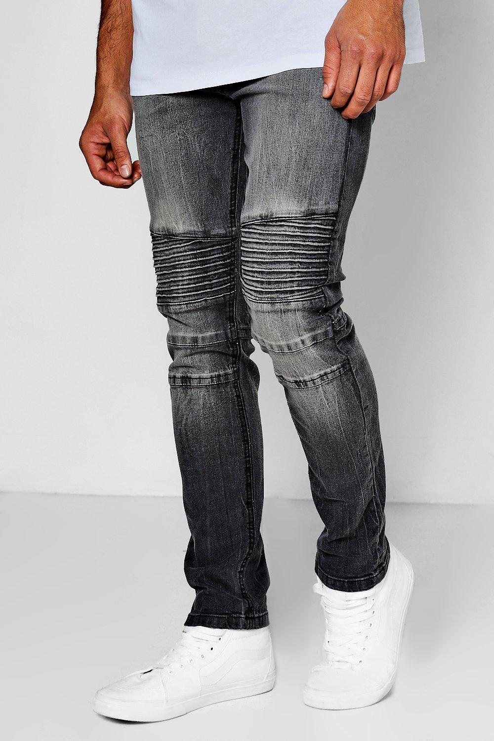 skinny fit biker jeans