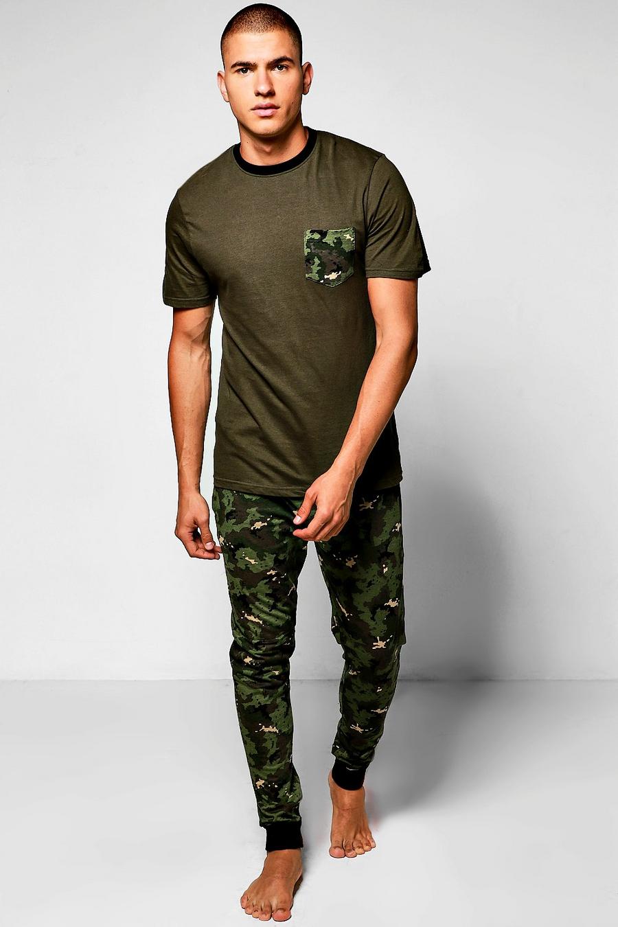 Schlafanzug mit Camouflage-Print image number 1