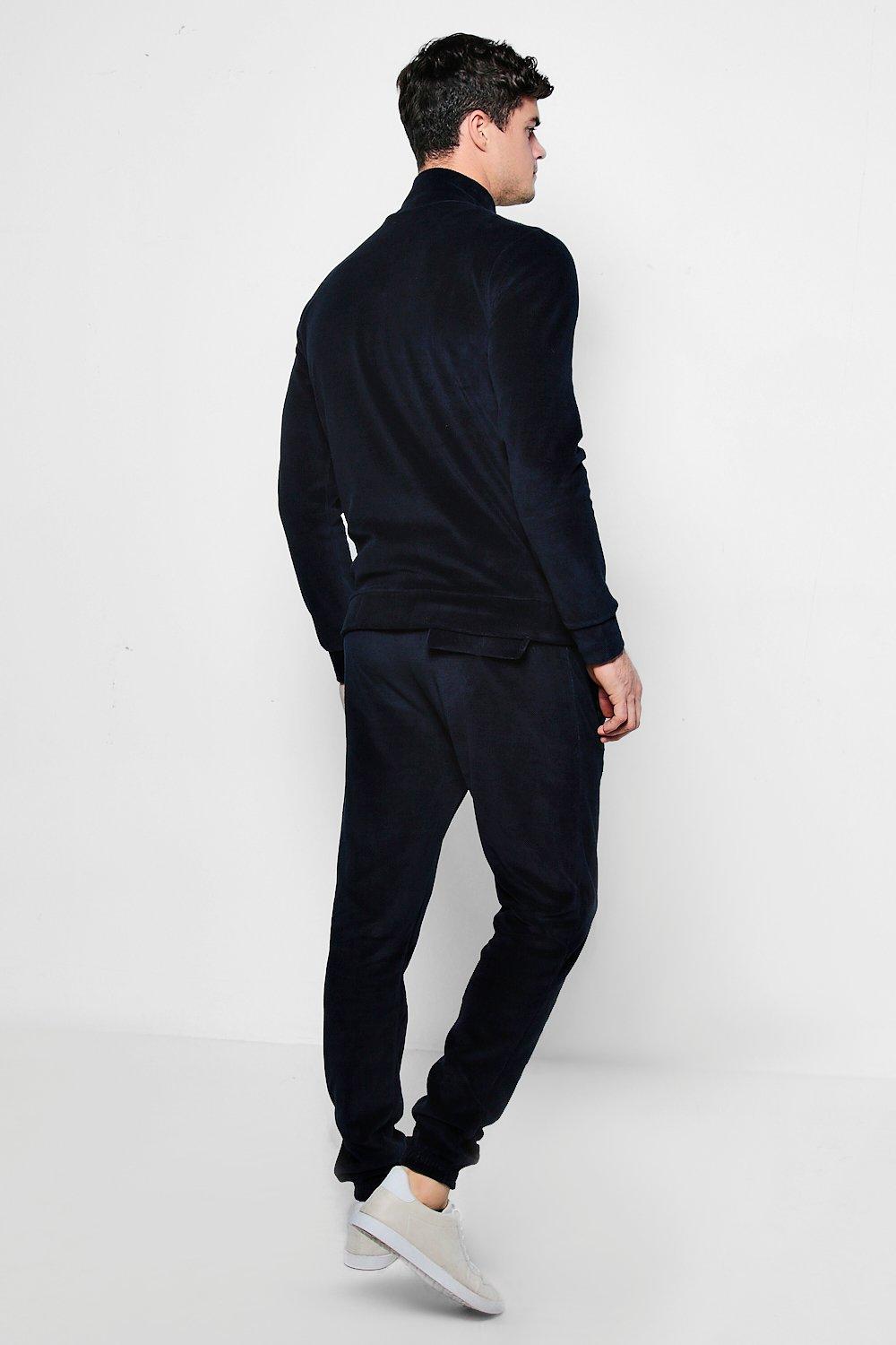 boohoo velvet tracksuit