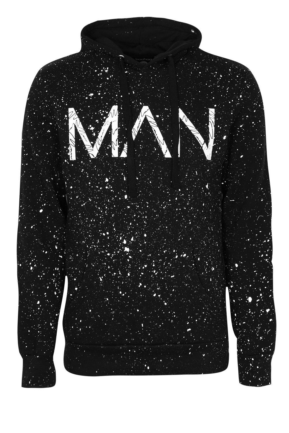 MAN Paint Splatter Hoodie