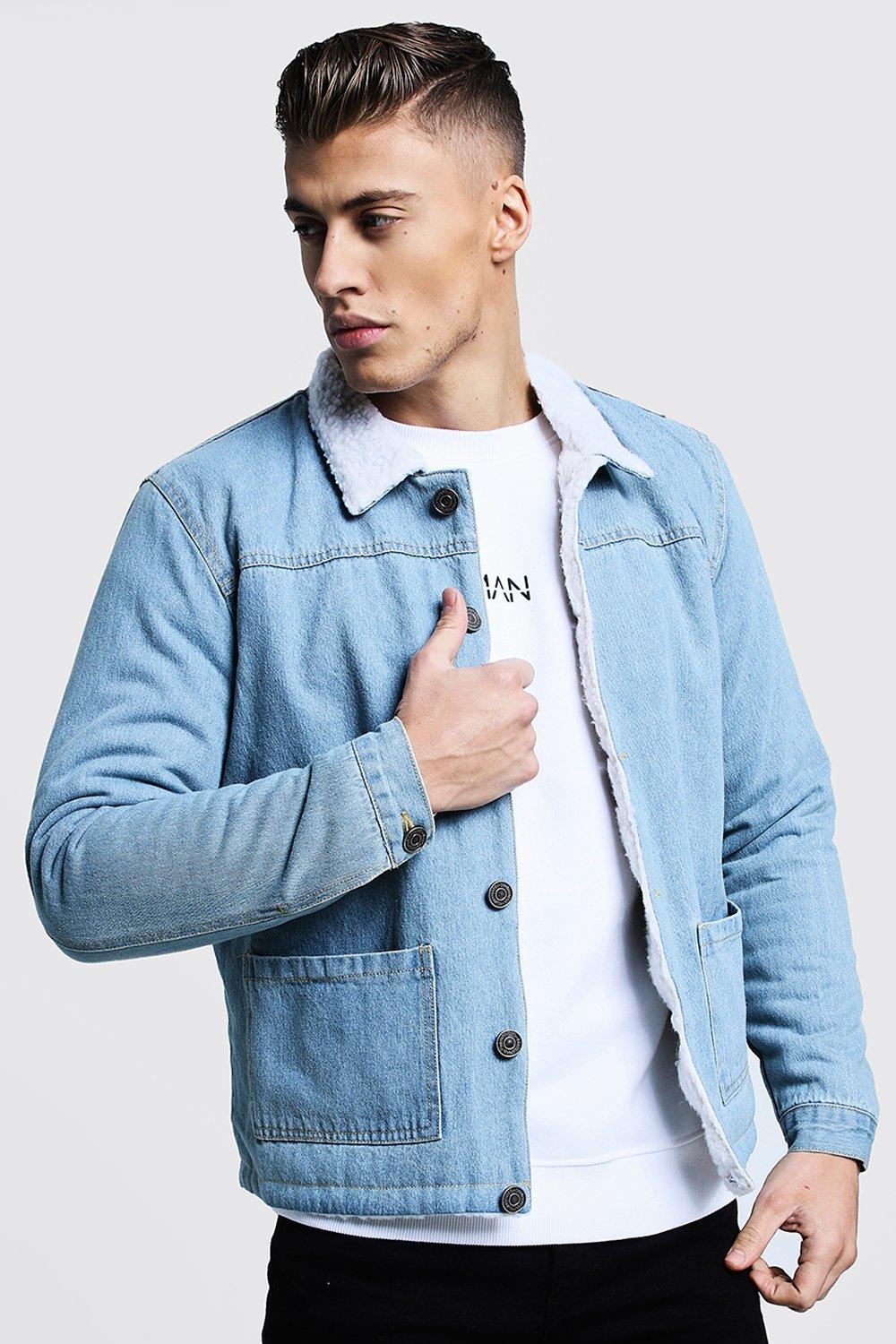 denim jacket boohooman