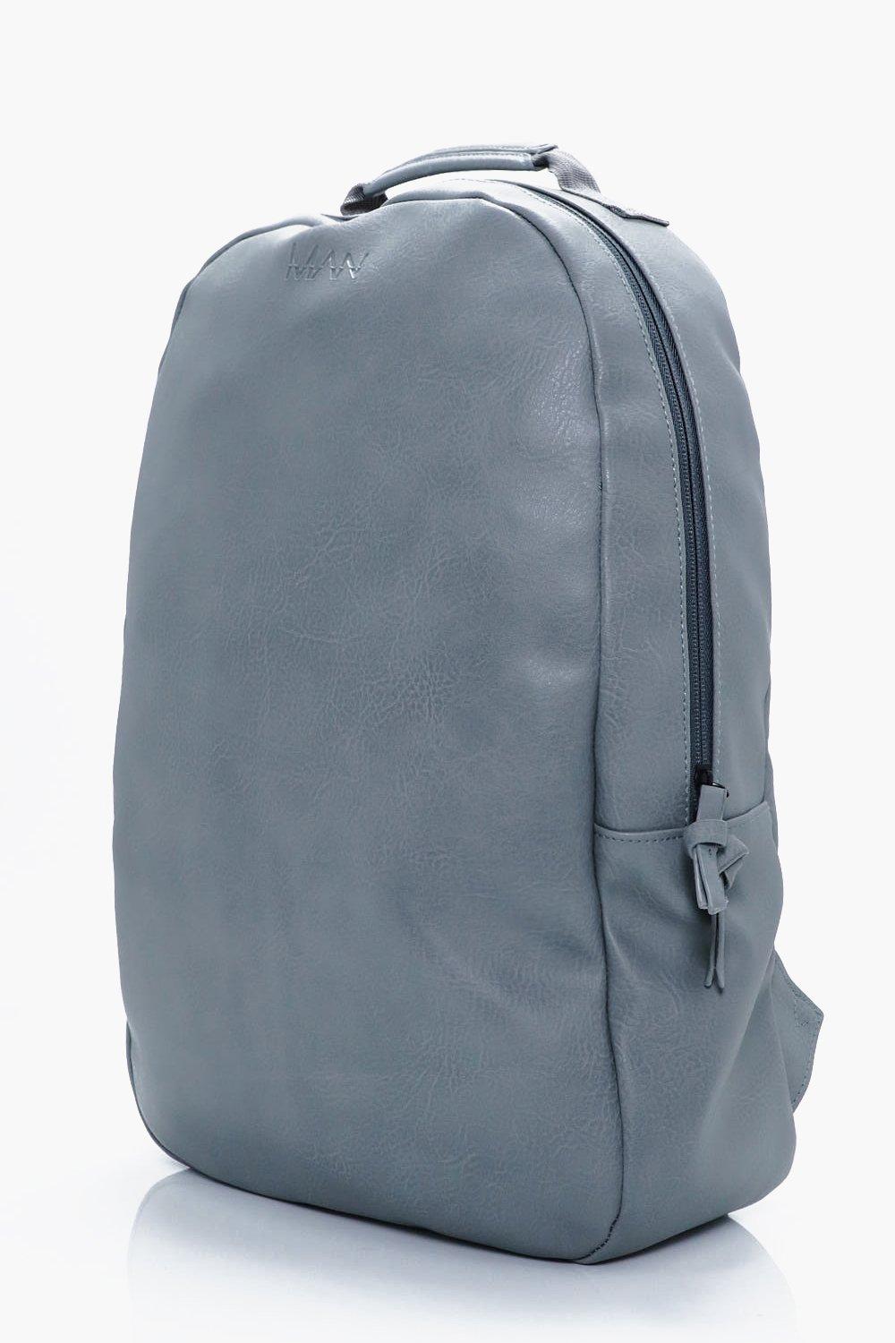 leather look backpack