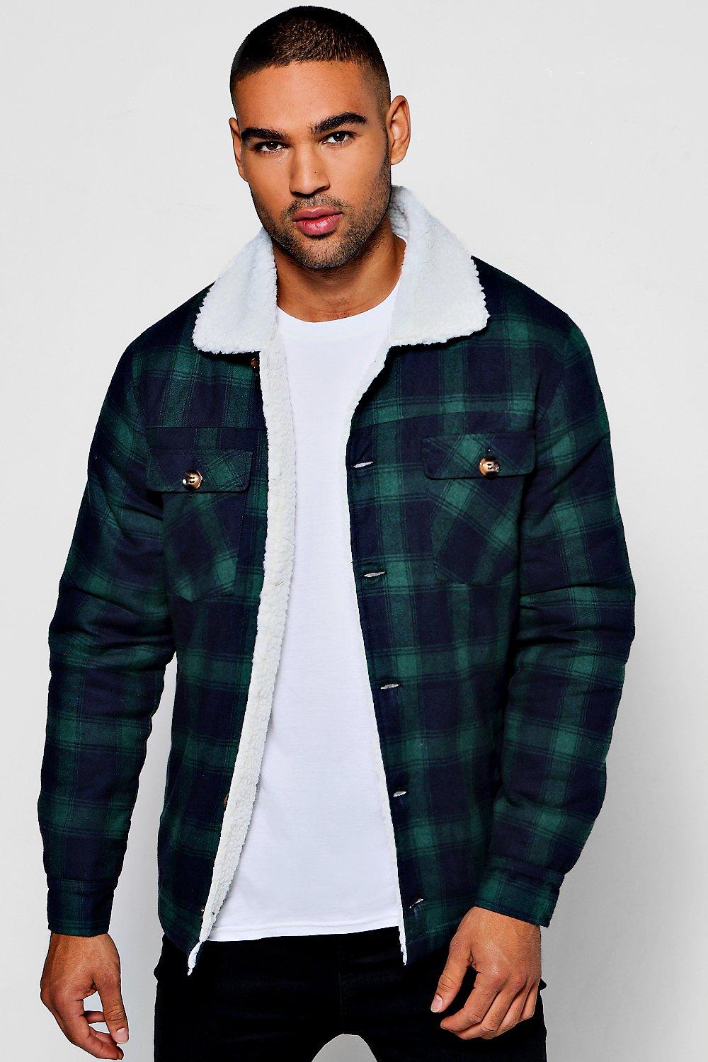 Boohoo checked clearance jacket