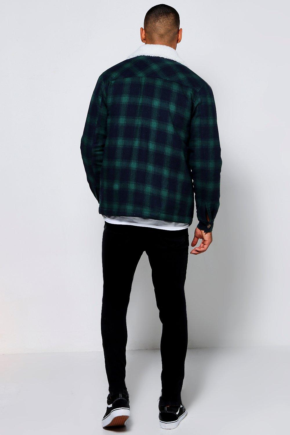 Green and black checkered on sale jacket