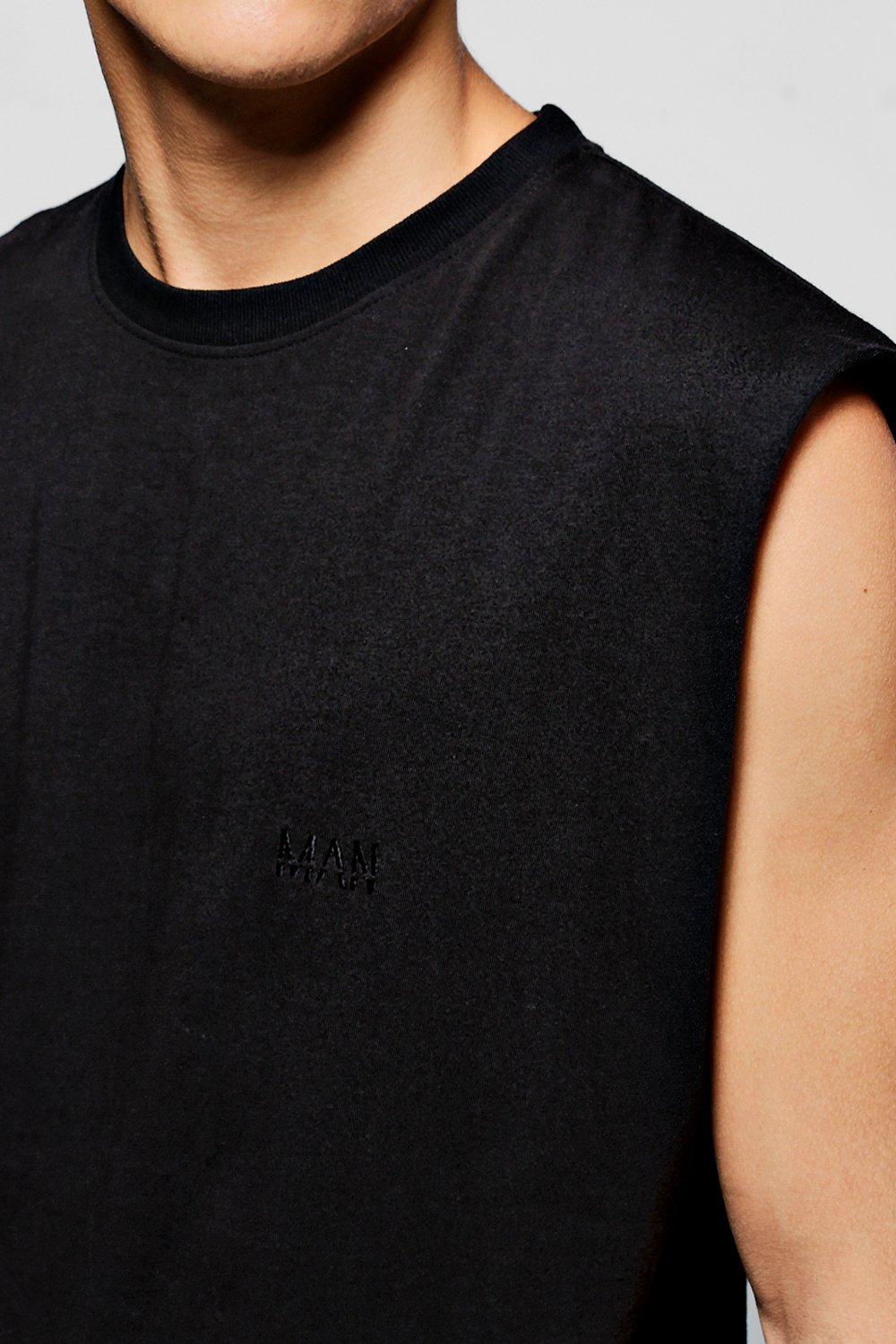 Oversized Sleeveless Man T-Shirt | boohoo USA