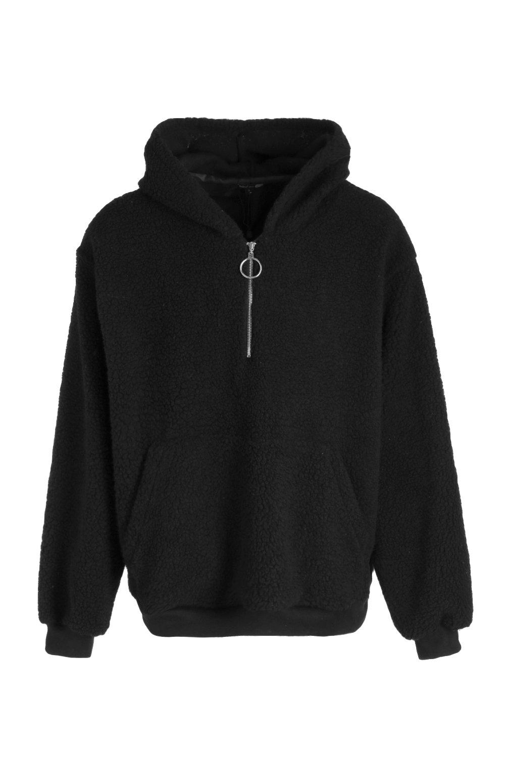 mens black borg hoodie