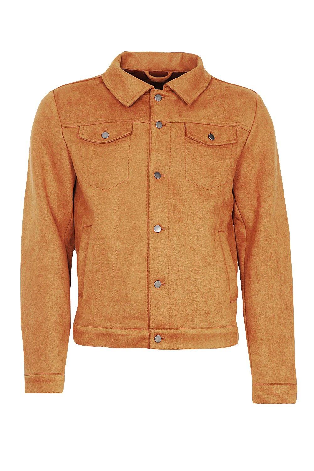 tan button up jacket