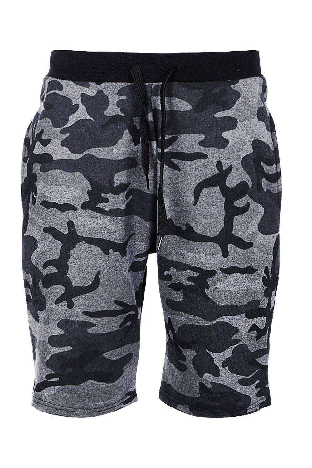 Mid Length Camo Jersey Shorts | Boohoo UK