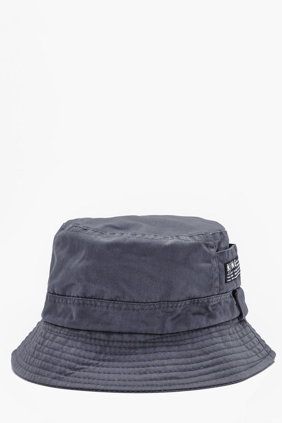 Grey Plain Bucket Hats image number 1