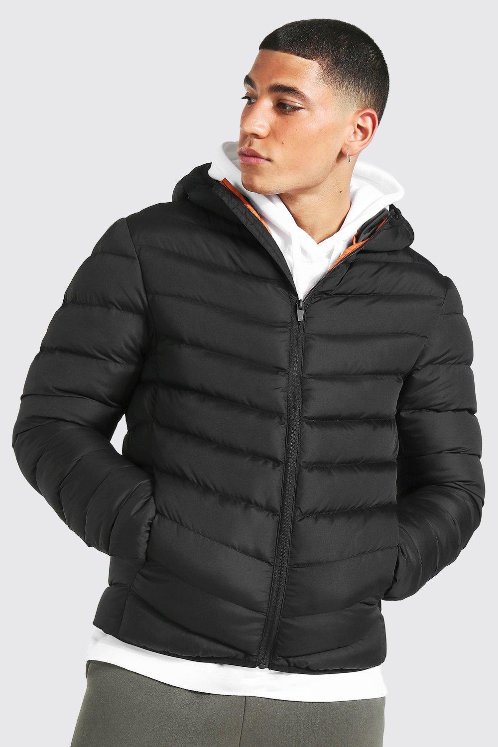 Padded zip through discount jacket