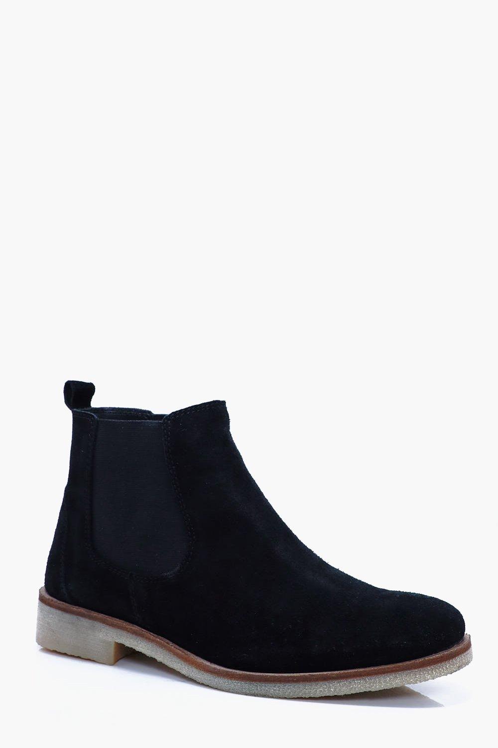 real suede chelsea boots