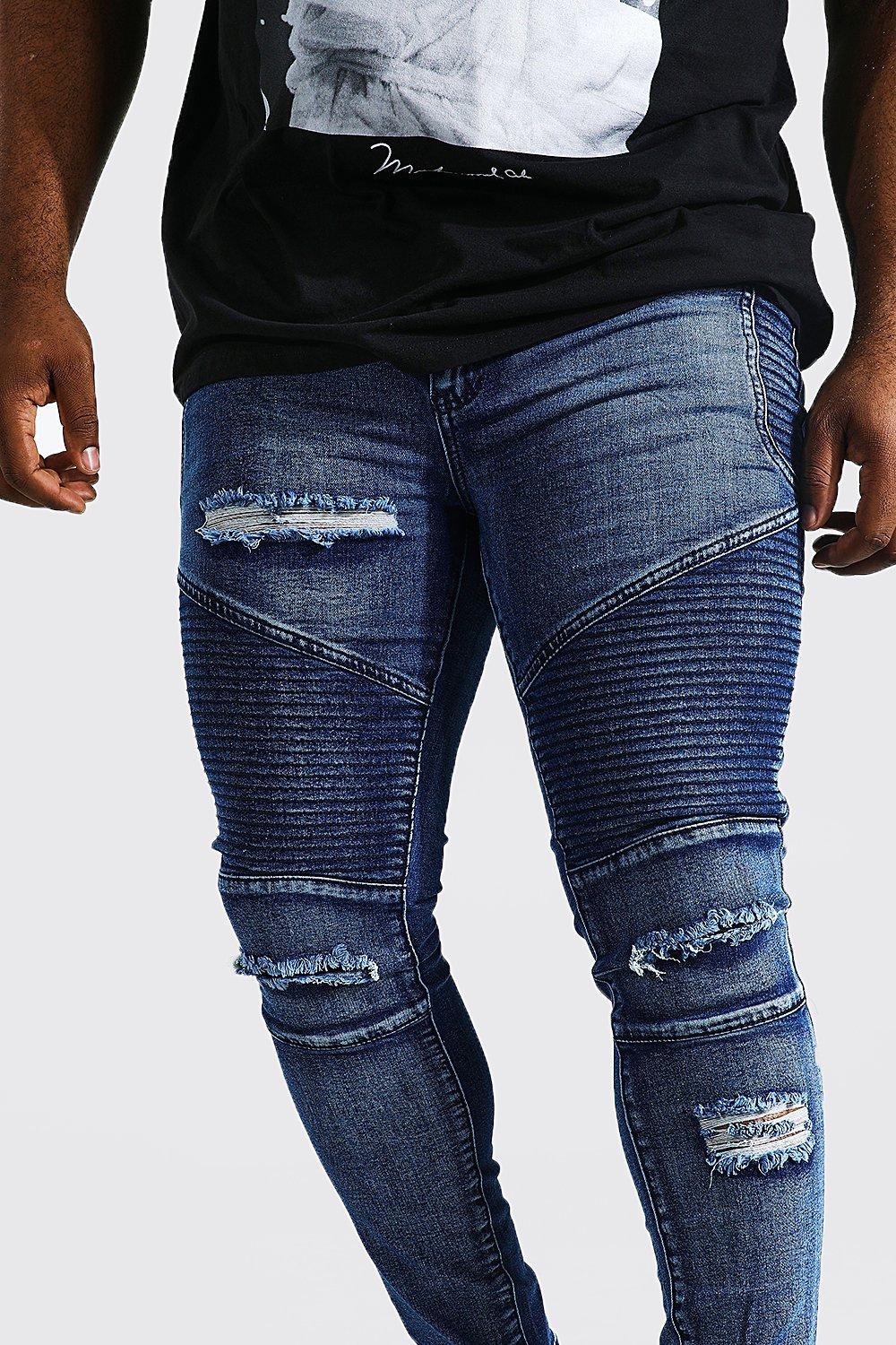 Skinny ripped biker store jeans