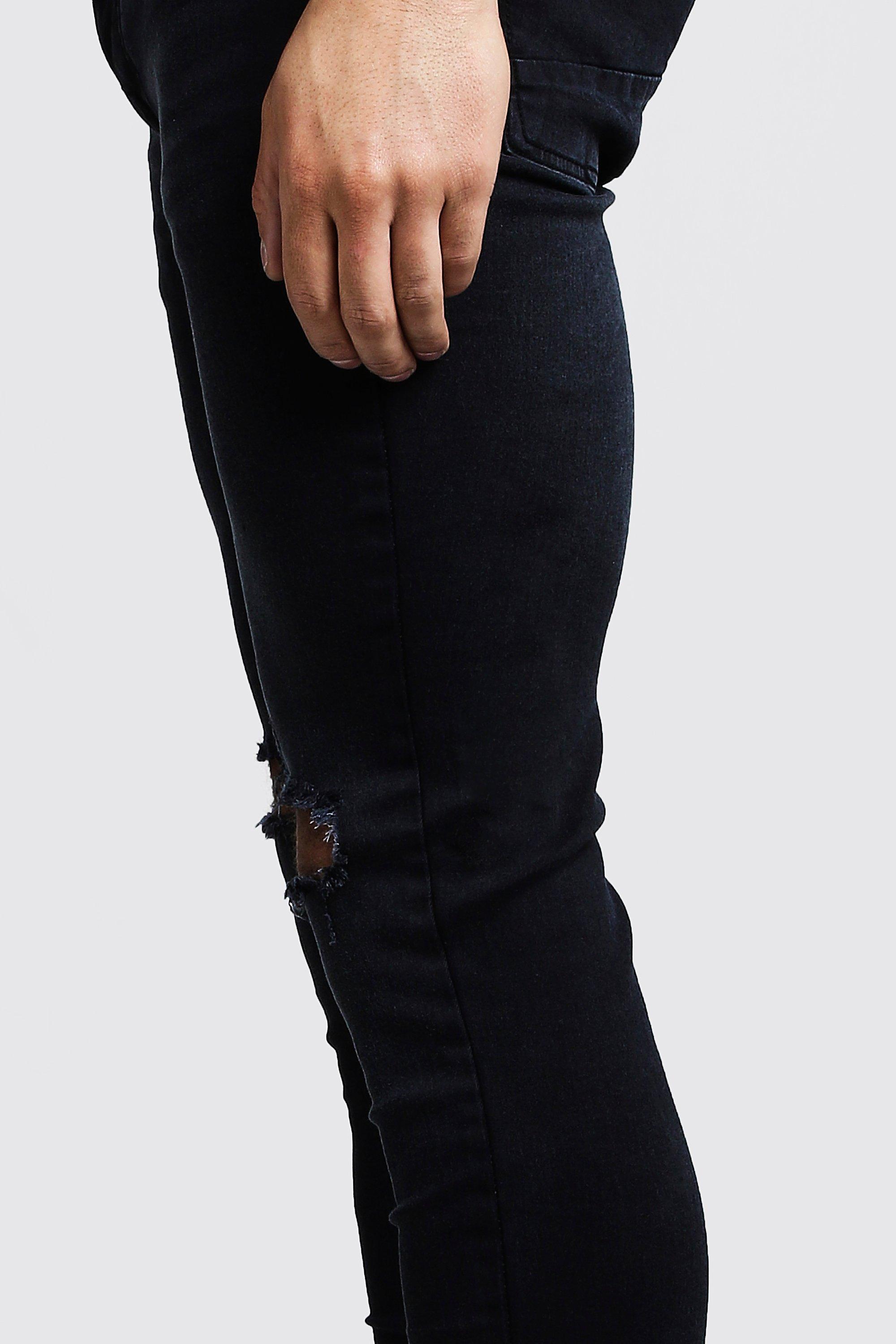 Pantalon noir dechire genoux hotsell