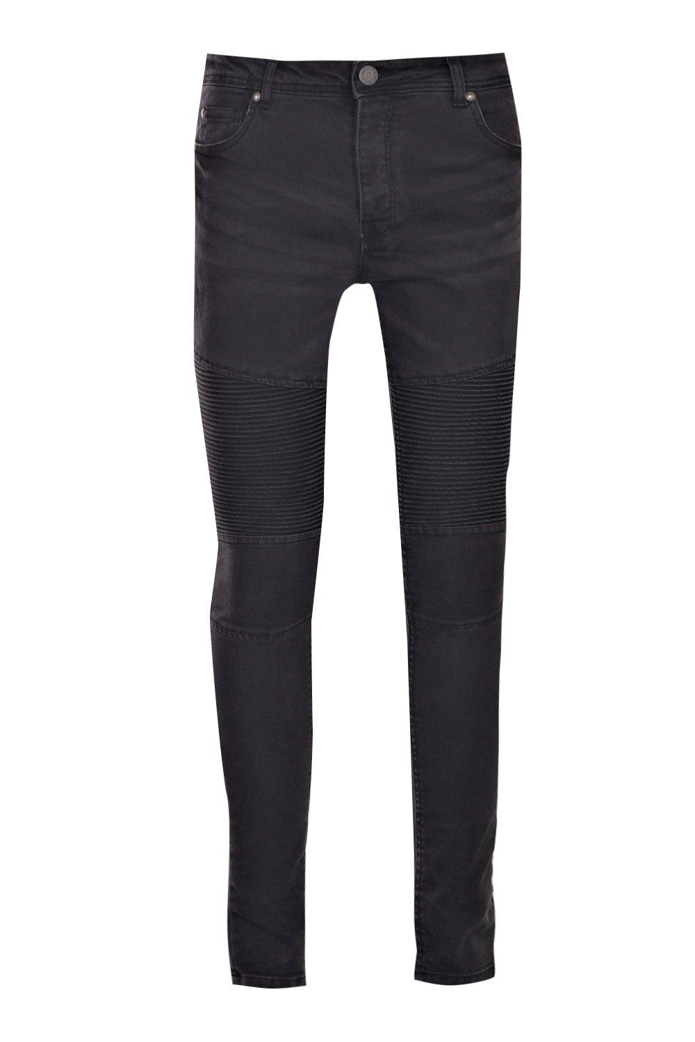 jean biker skinny noir zipp aux chevilles