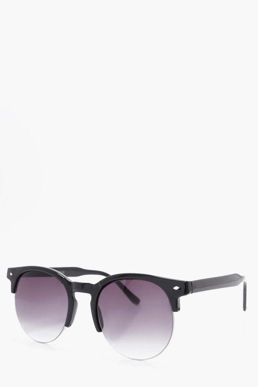 lunettes de soleil clubmaster noires, Noir black image number 1