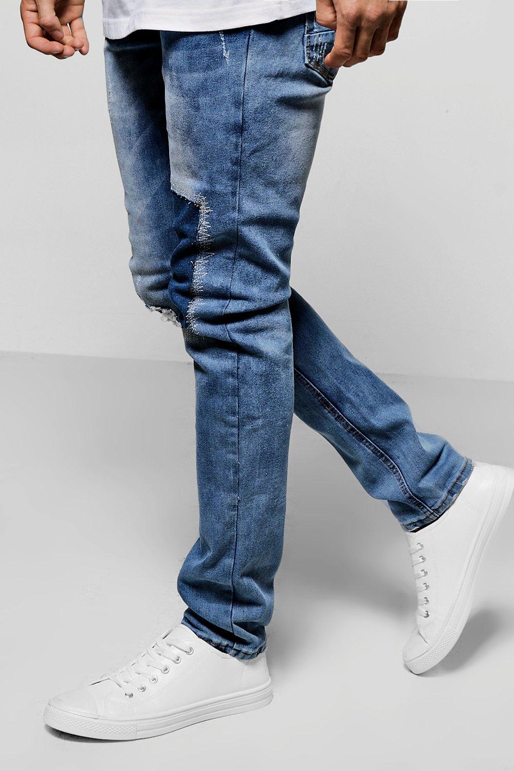 pale denim jeans