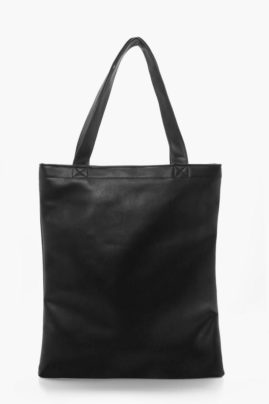 Faux Leather Tote Bag image number 1