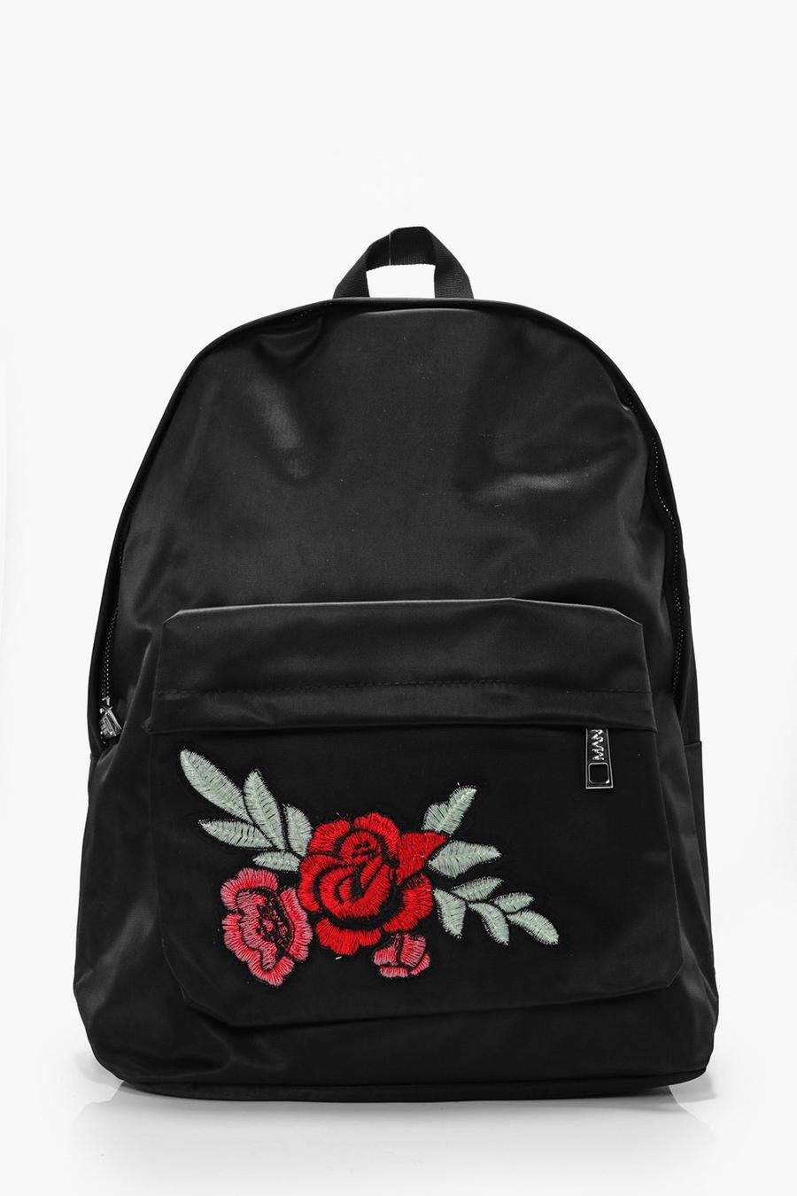 Black Rose Badge Backpack image number 1