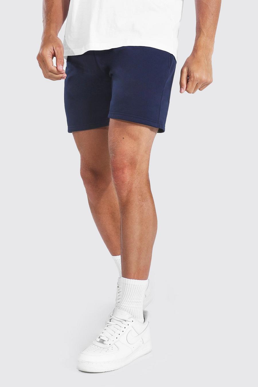 Navy Regular Man Short Jersey Shorts image number 1
