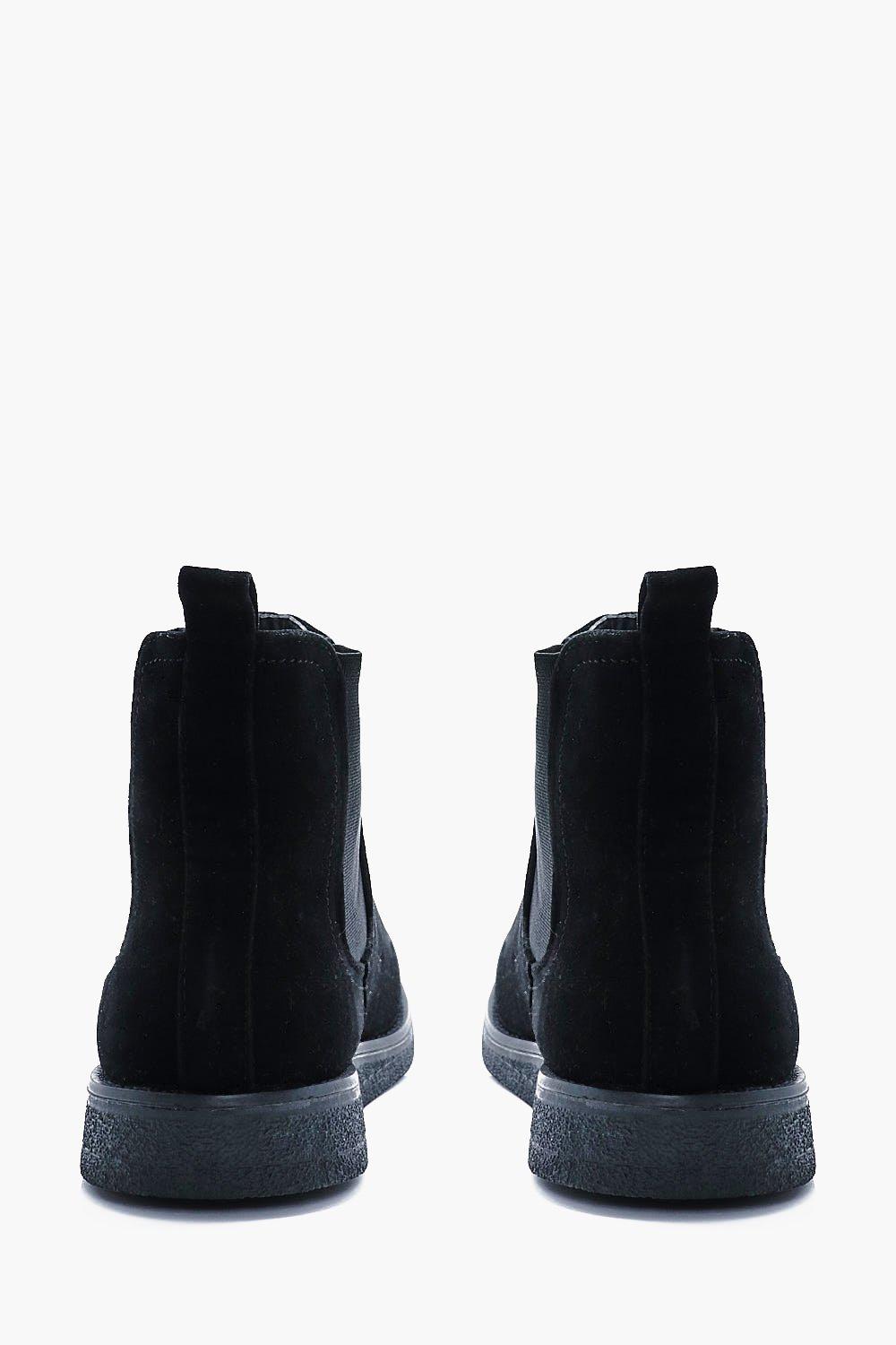 wedge sole chelsea boots