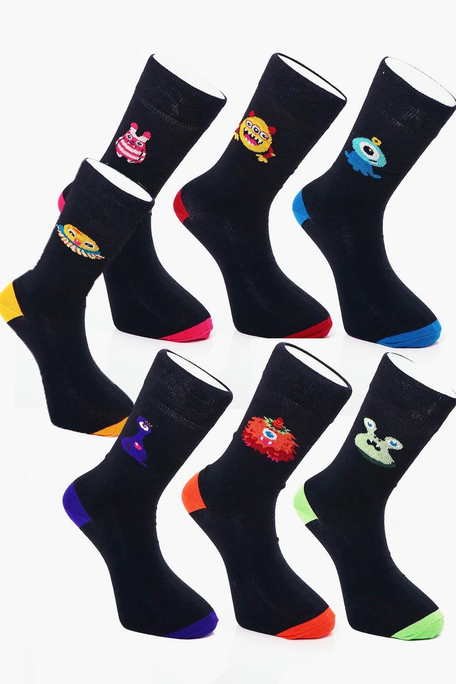 7 Pack Monster Socks image number 1