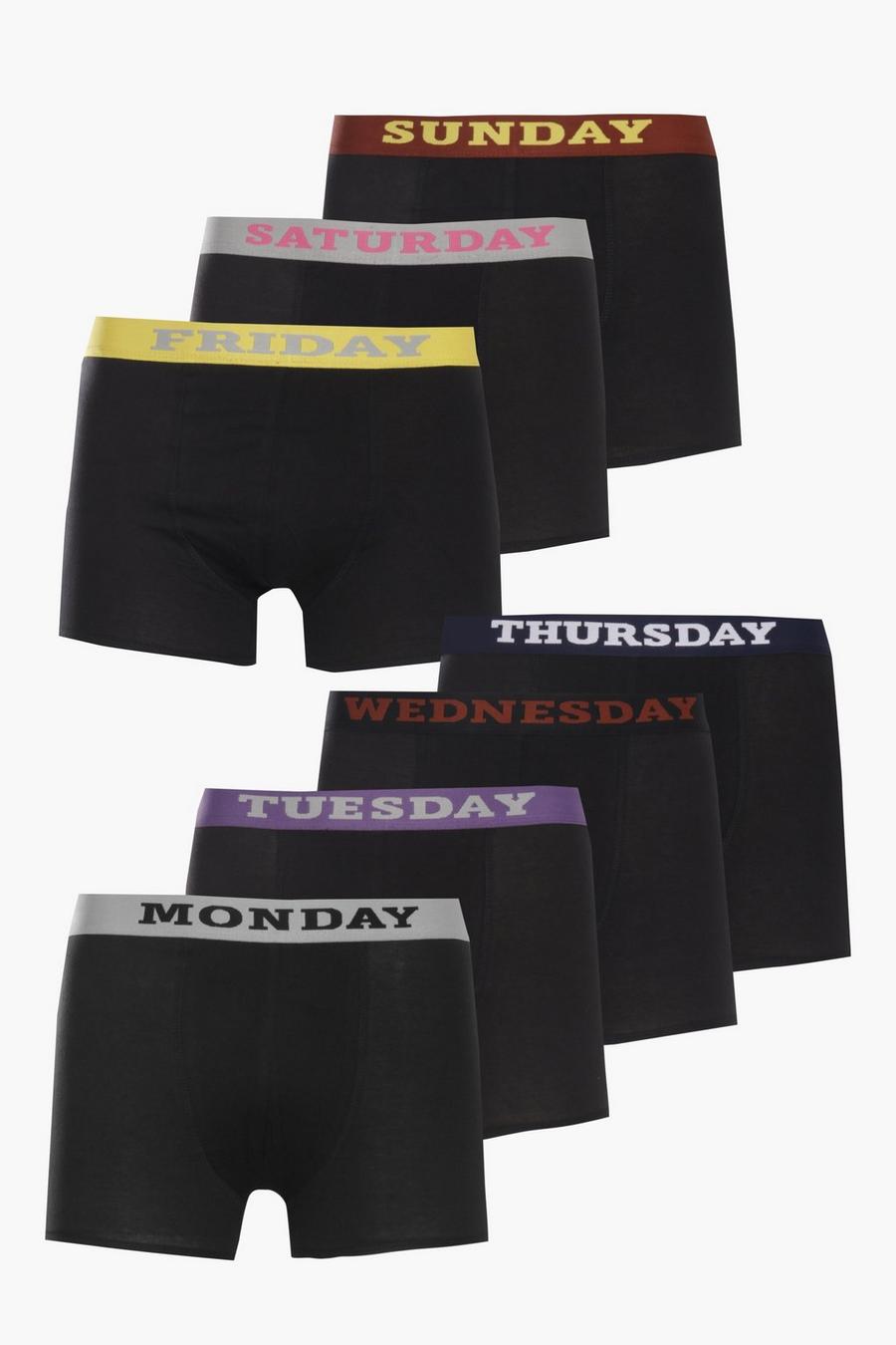 Multi 7 Pack Day of the Week Boxers image number 1