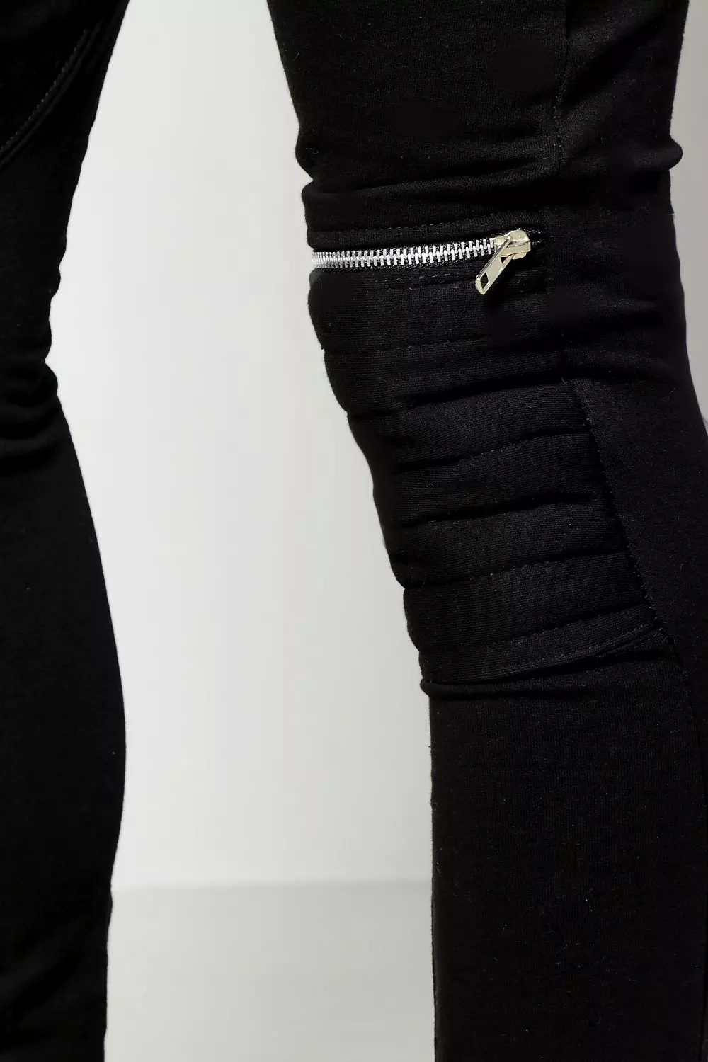 Biker joggers cheap with zippers