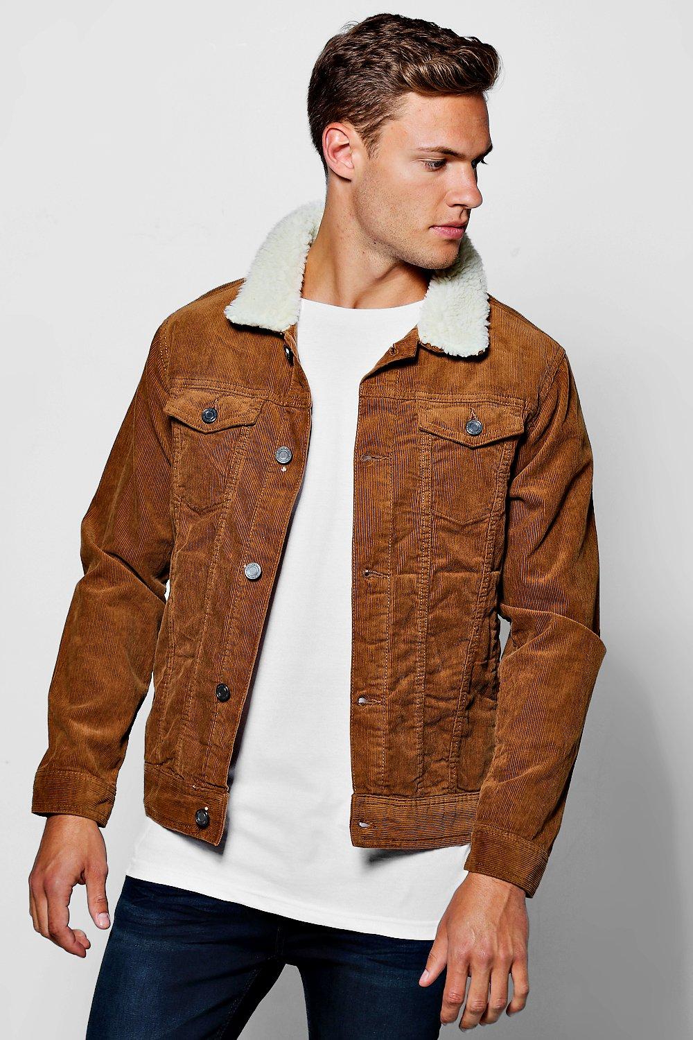 brown borg jacket