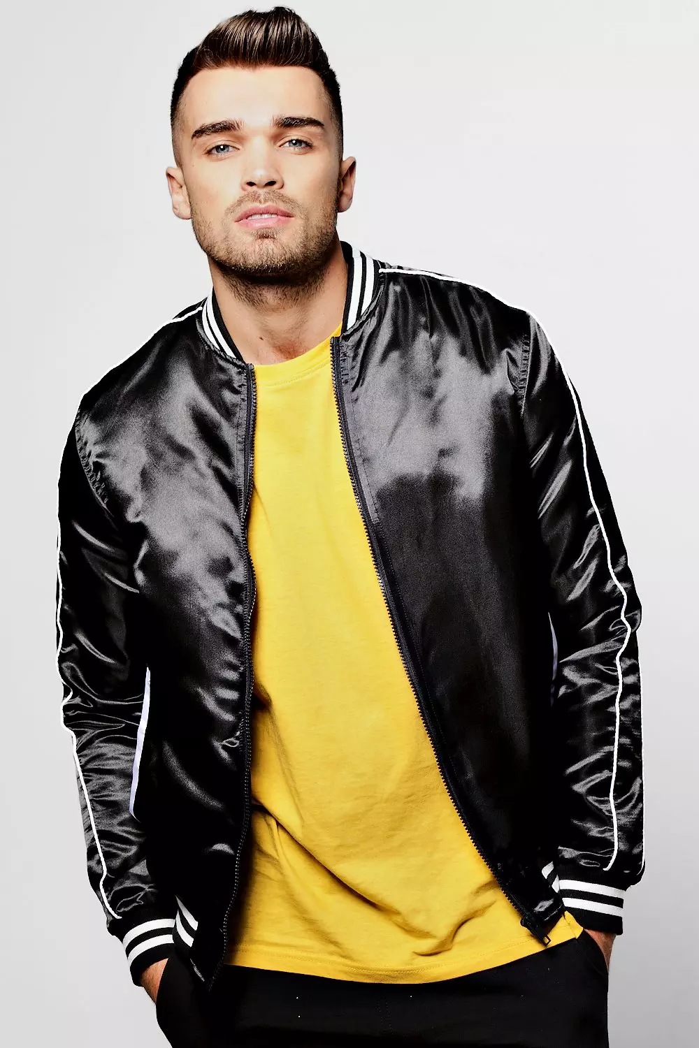 Satin Bomber Jacket