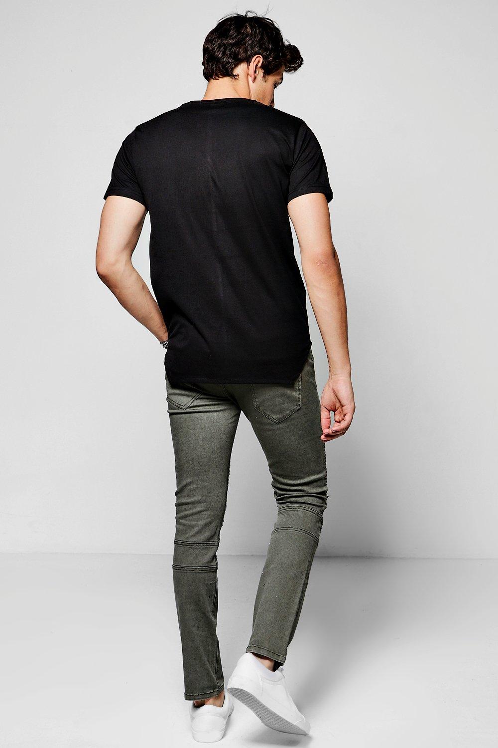 zara khaki biker jeans