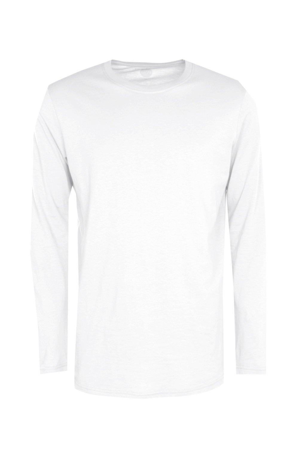 Long Sleeve Curved Hem T-Shirt