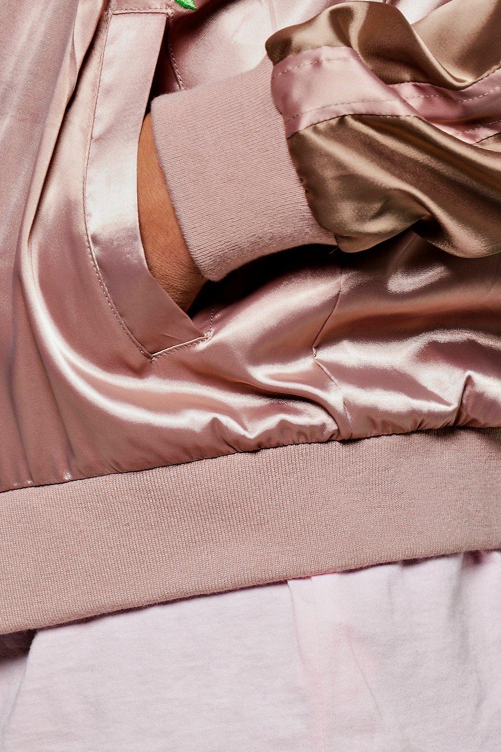 Rose gold satin clearance jacket