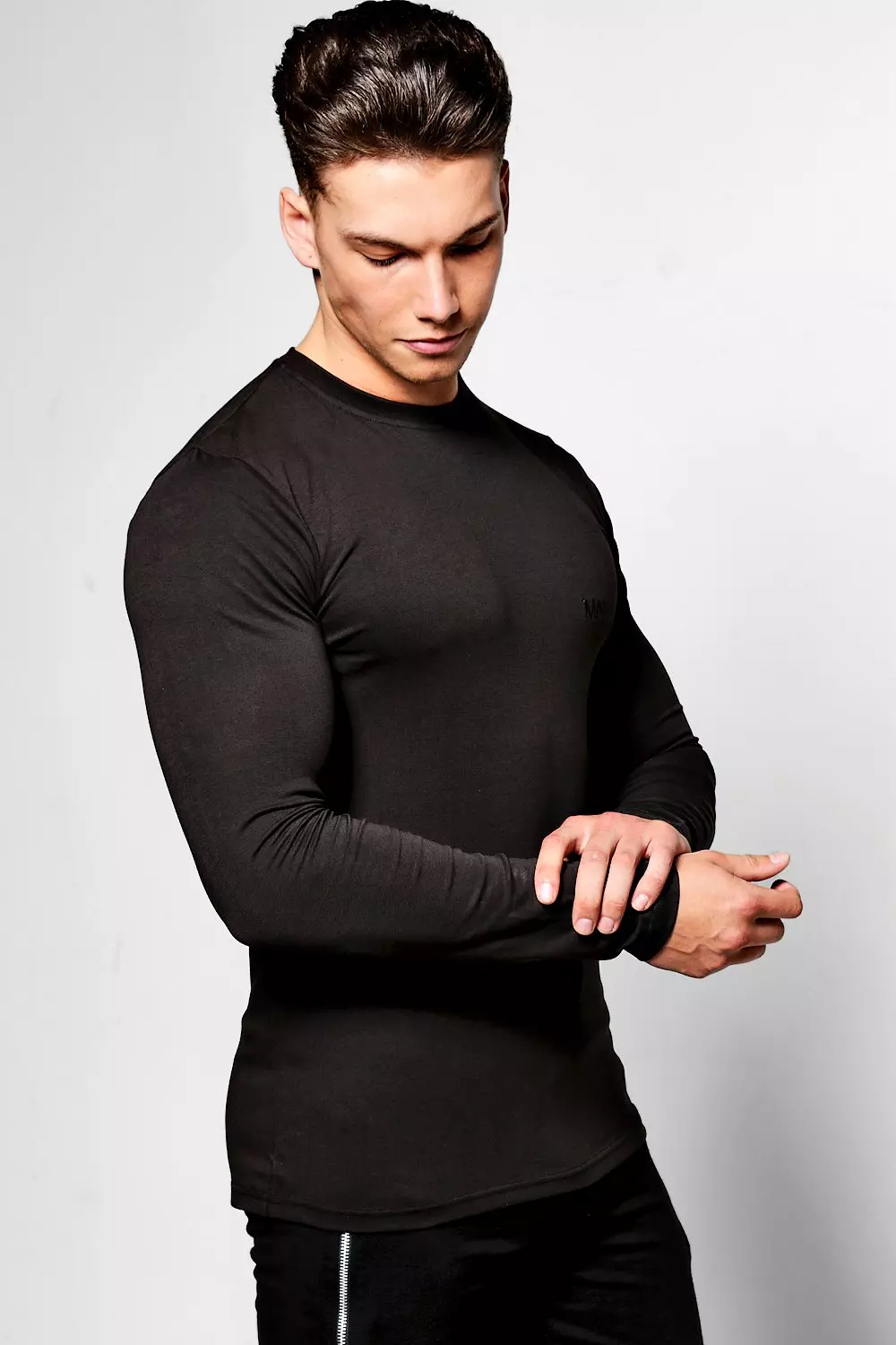 Long sleeve muscle sales fit shirt