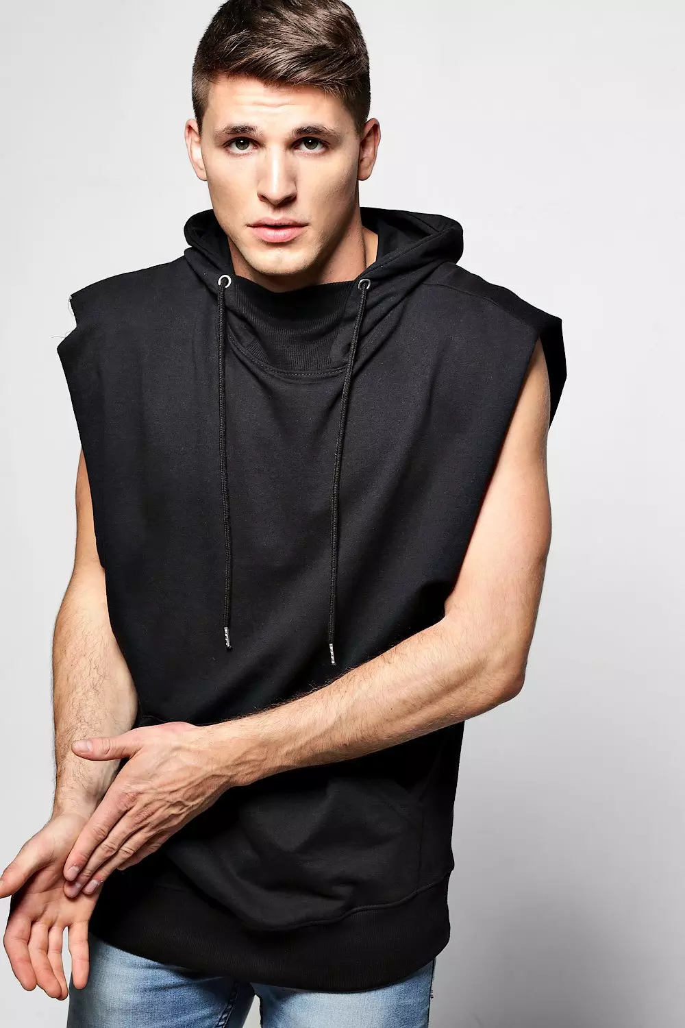 Drop arm 2025 sleeveless hoodie