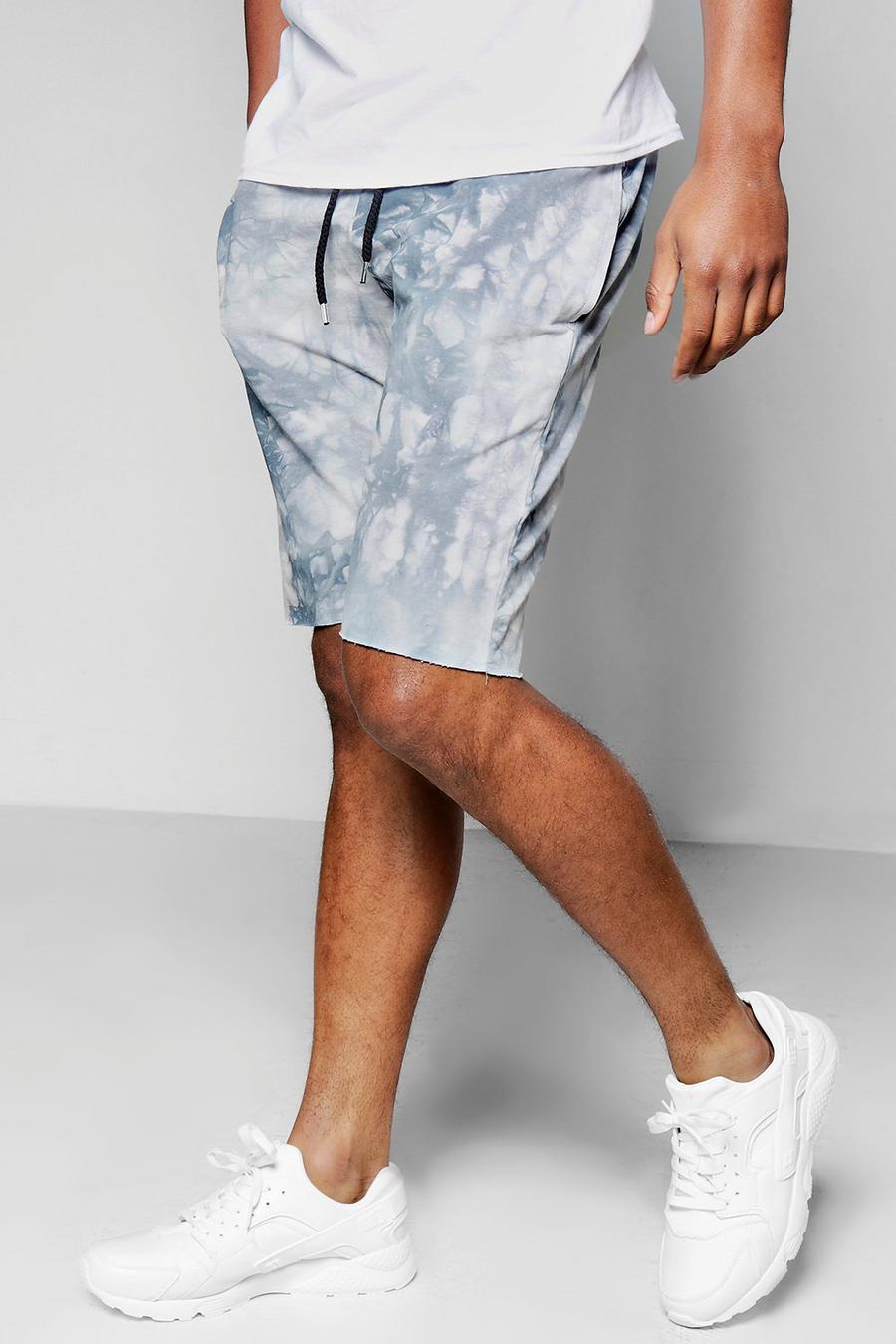 Blue Tie Dye Mid Length Shorts image number 1