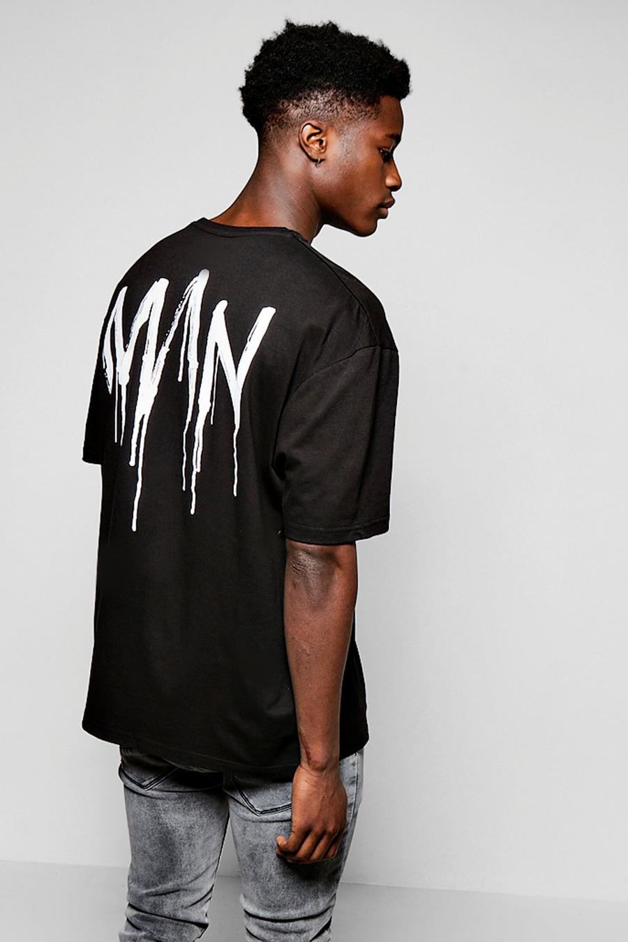 Black noir Loose Fit Man T-Shirt image number 1