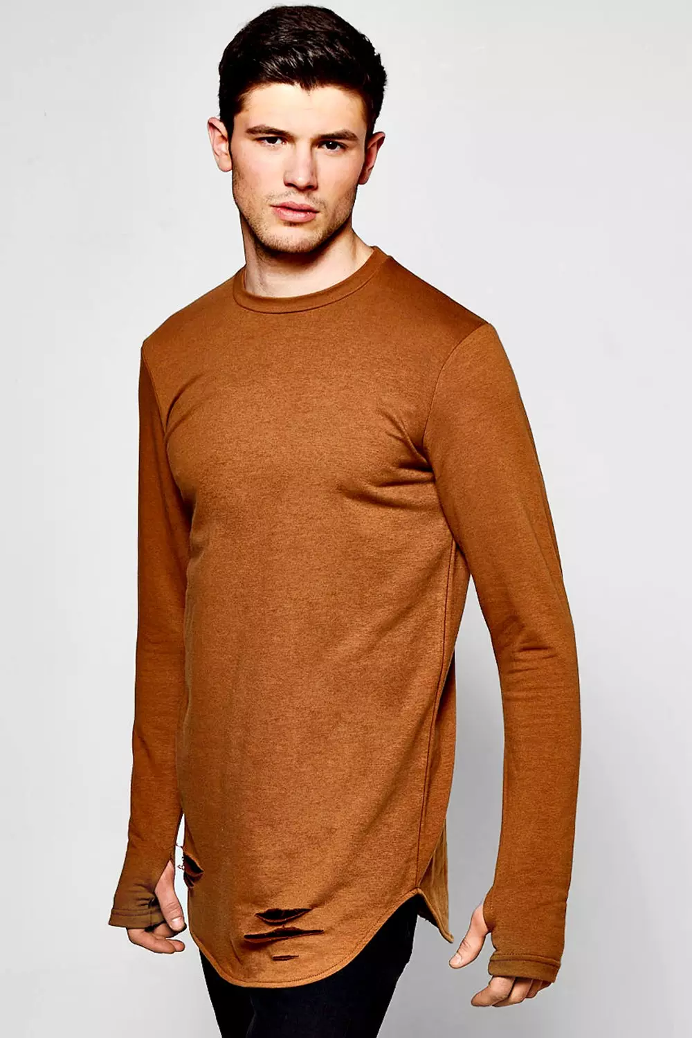 Sweater with thumb holes on sale mens