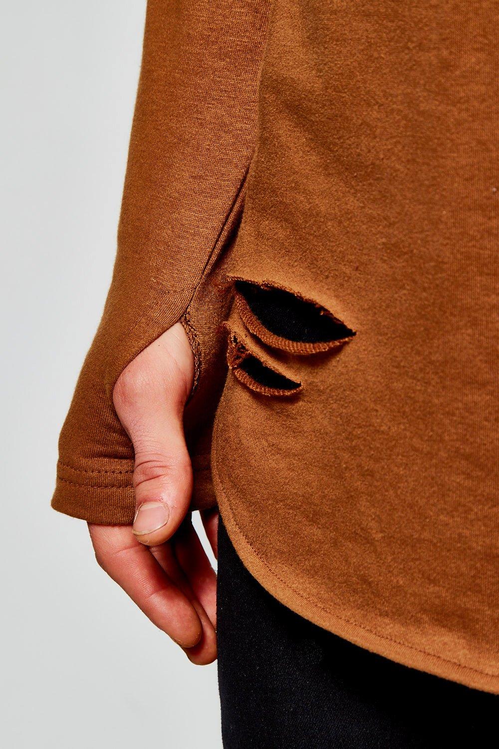 womens jumper with thumb holes